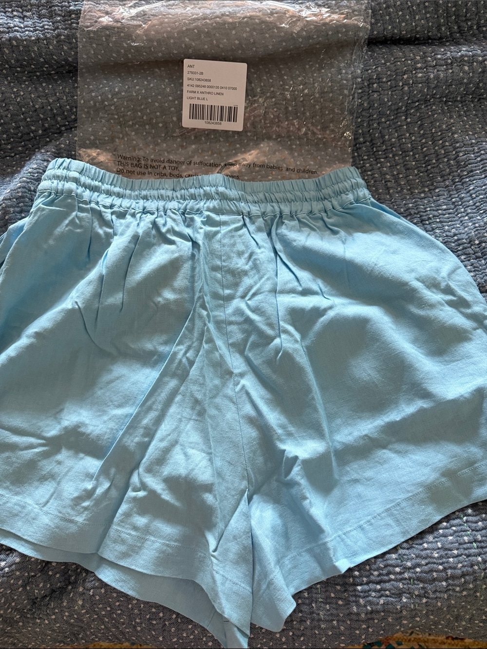 NWT Anthropologie Farm Rio Beaded Shorts size Large Banana Tree - Picture 5 of 10